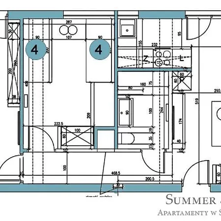 Apartment Family Luxury Pure Old Town 1-8, 2 Sypialnie I Salon, 60m2, Summerwinter Brand Danzig