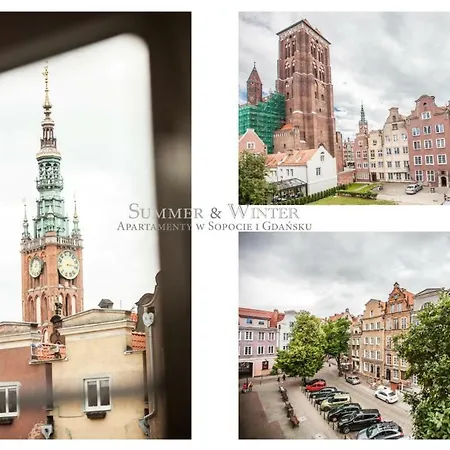 Family Luxury Pure Old Town 1-8, 2 Sypialnie I Salon, 60m2, Summerwinter Brand * Gdańsk